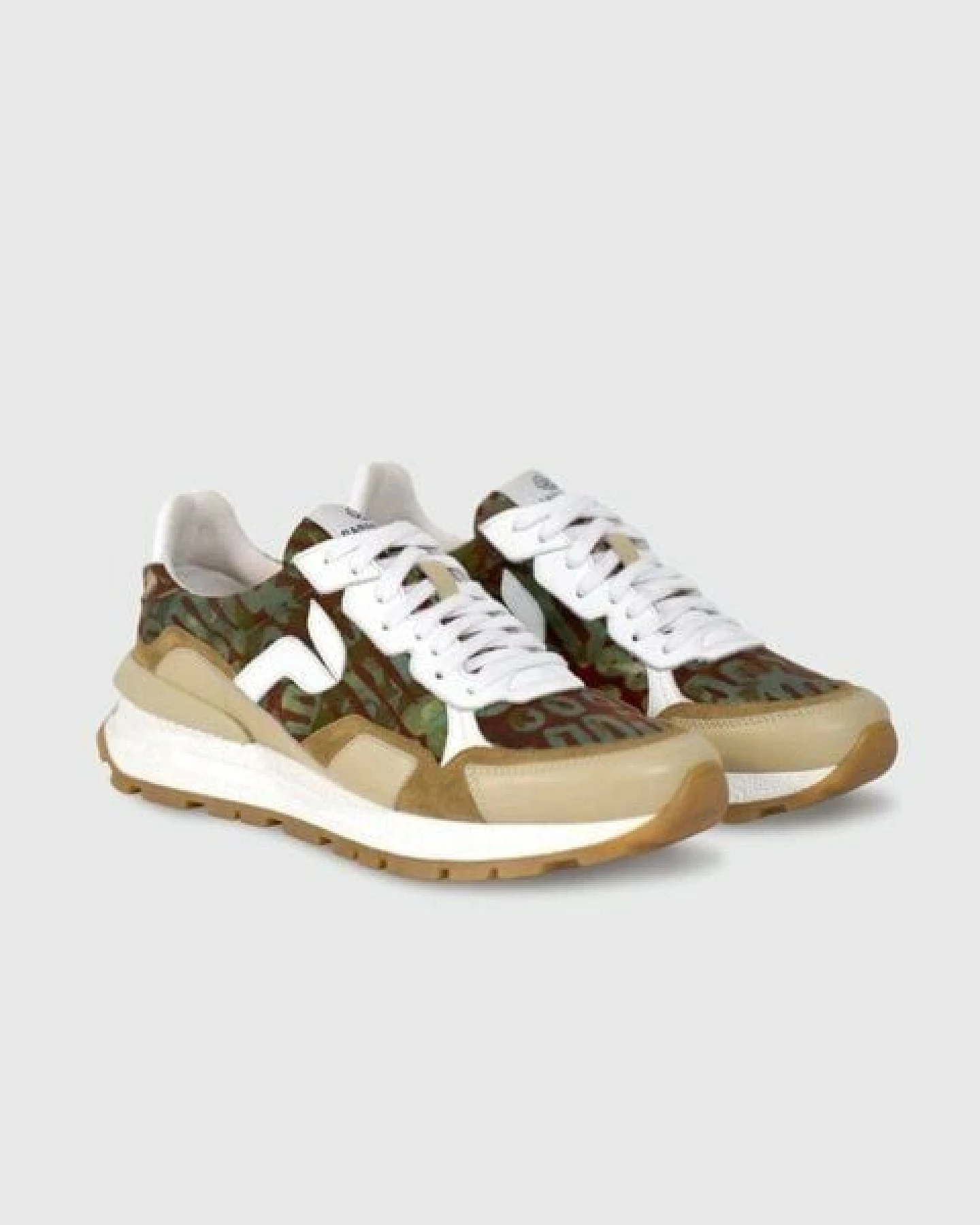 PANAFRICA Akanda - Unisex Recycling Sneaker - White/Noir/Camo/Paon/Bleu/Verde/Arbousse – Ansicht 4