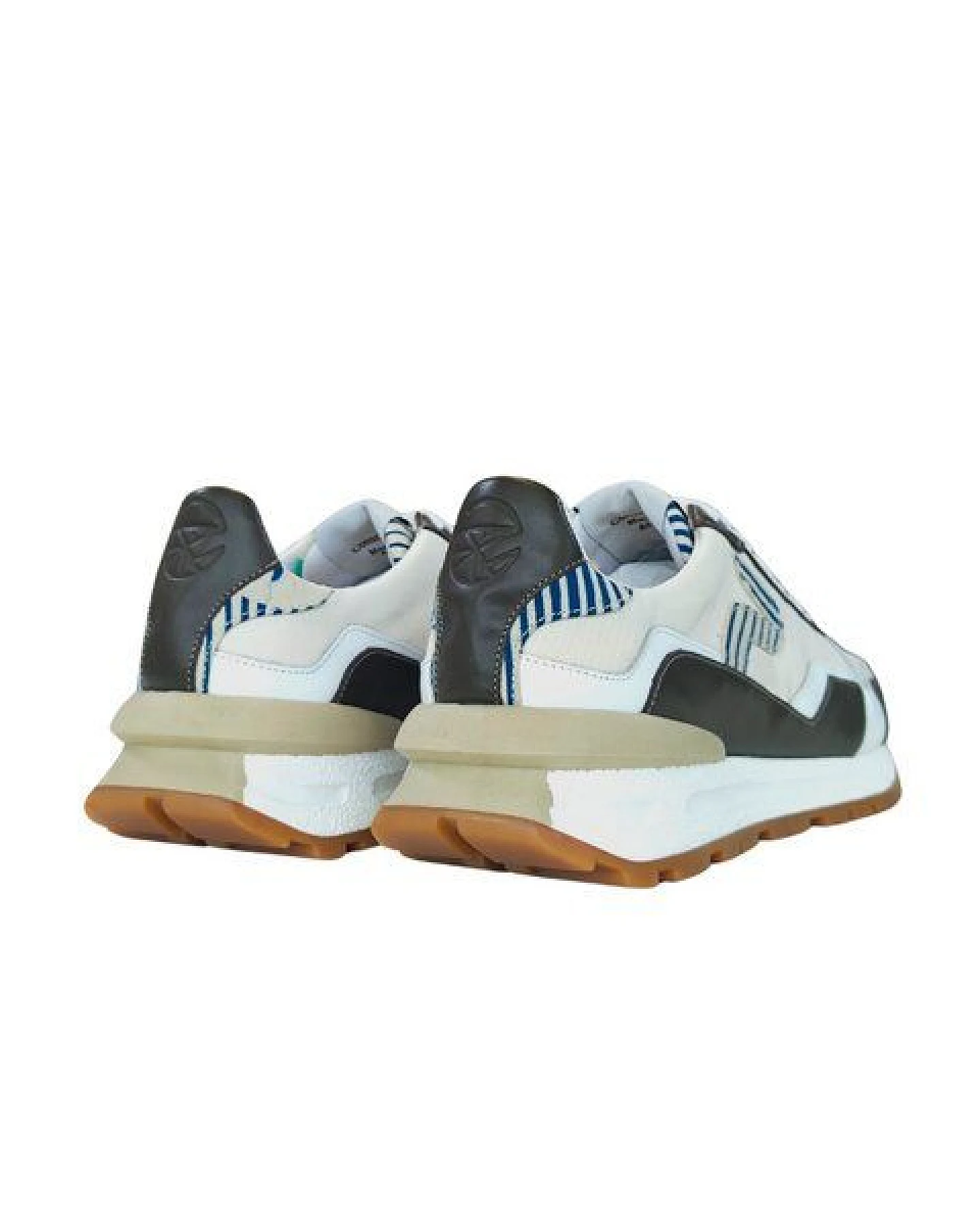 PANAFRICA Akanda - Unisex Recycling Sneaker - White/Noir/Camo/Paon/Bleu/Verde/Arbousse – Ansicht 4