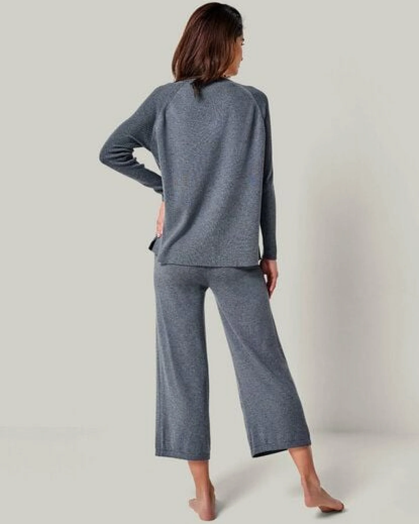 YOU LOOK PERFECT Merino Loungewear Set „Strickpullover Dorina & Strickhose Dana" – Ansicht 3