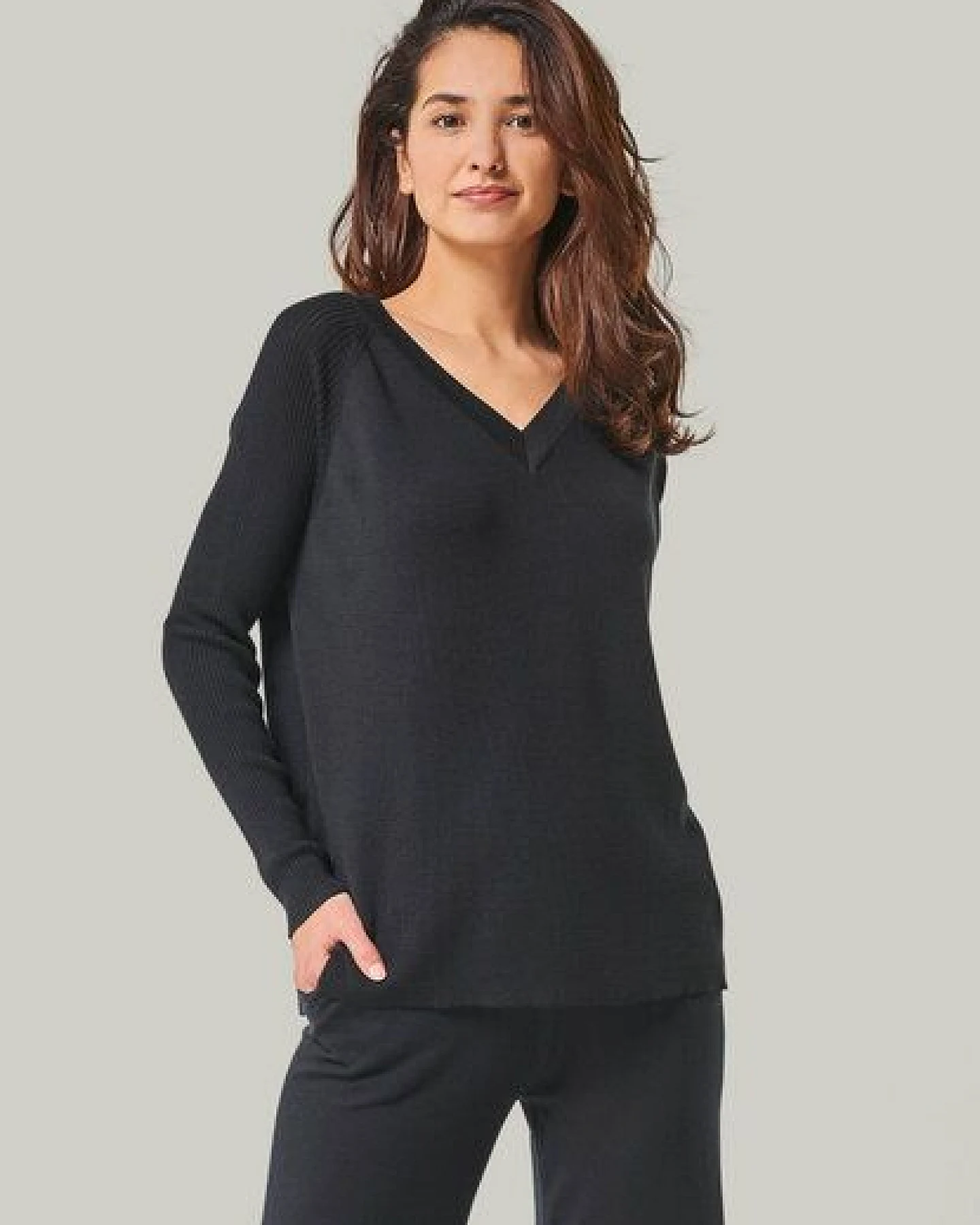 YOU LOOK PERFECT Merino Loungewear Set „Strickpullover Dorina & Strickhose Dana" – Ansicht 4