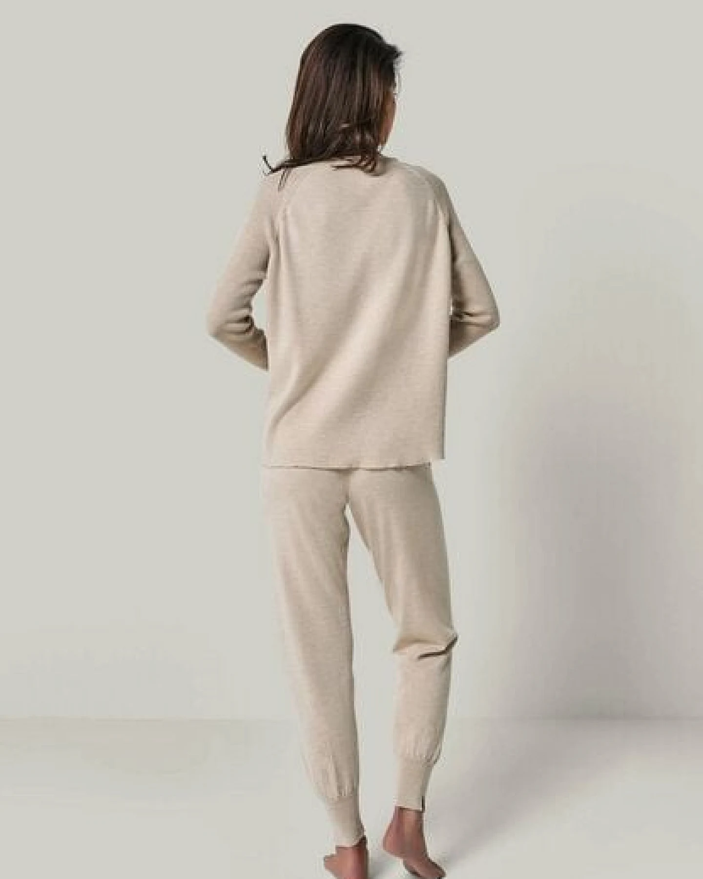YOU LOOK PERFECT Merino Loungewear Set „Strickpullover Dorina & Strickhose Bella" – Ansicht 4