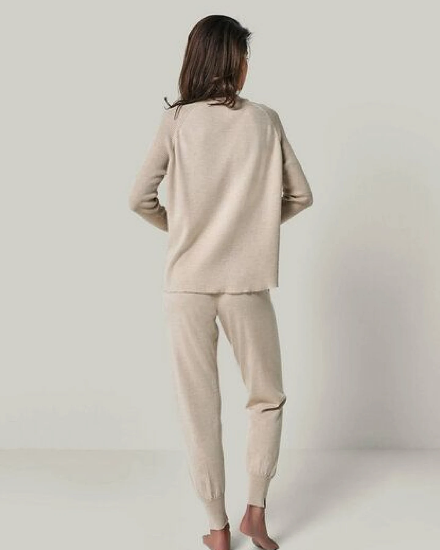 YOU LOOK PERFECT Merino Loungewear Set „Strickpullover Dorina & Strickhose Bella" – Ansicht 4