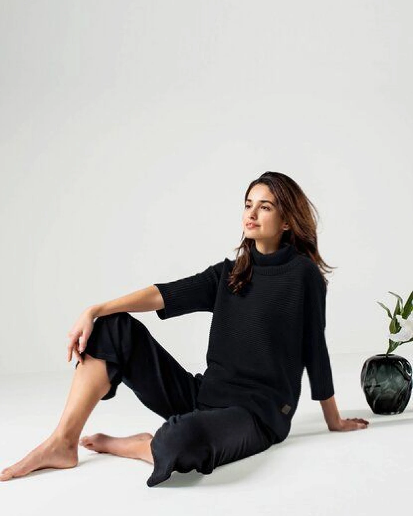YOU LOOK PERFECT 100% Merino Culotte Strickhose "Dana" – Ansicht 2