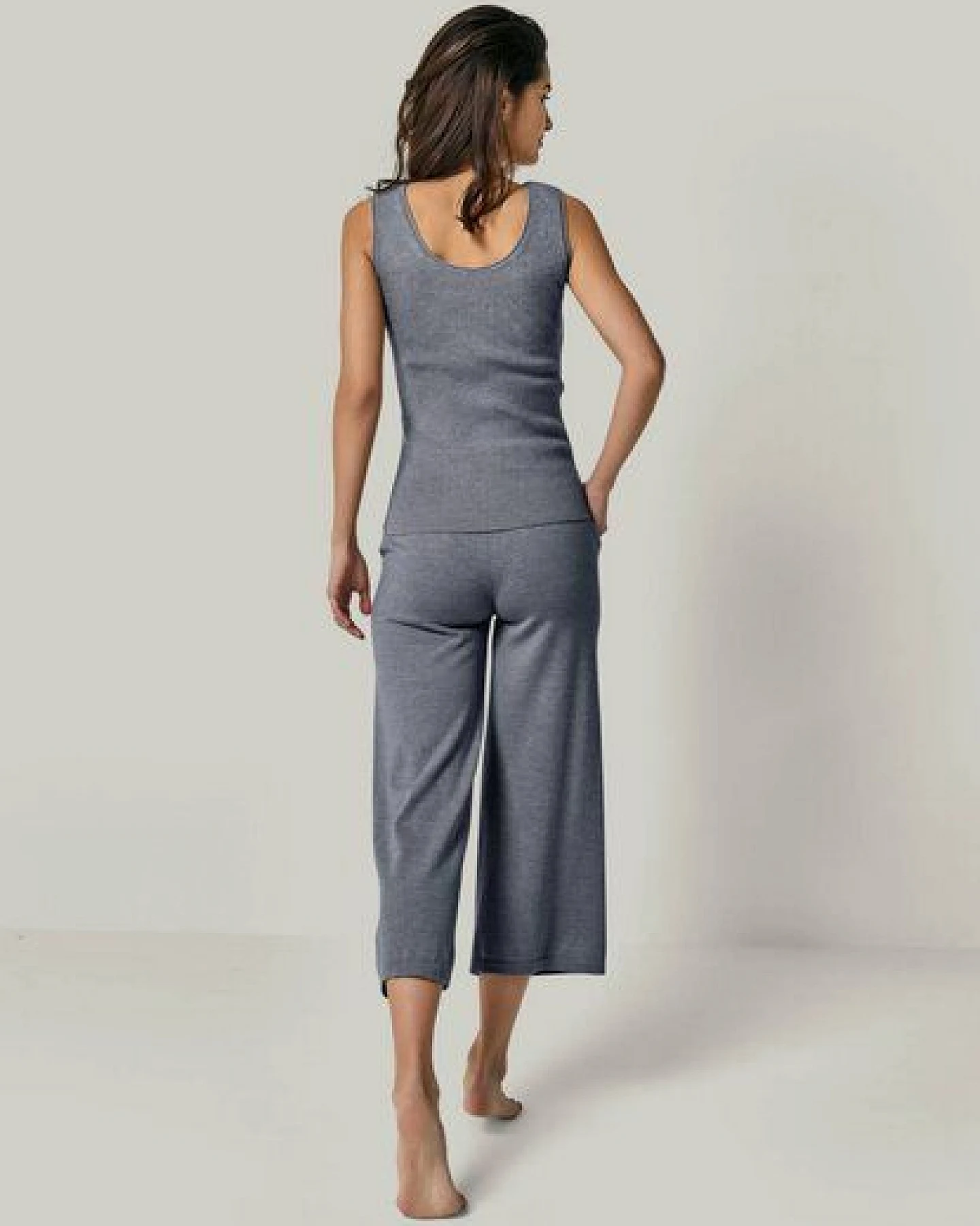 YOU LOOK PERFECT 100% Merino Culotte Strickhose "Dana" – Ansicht 4