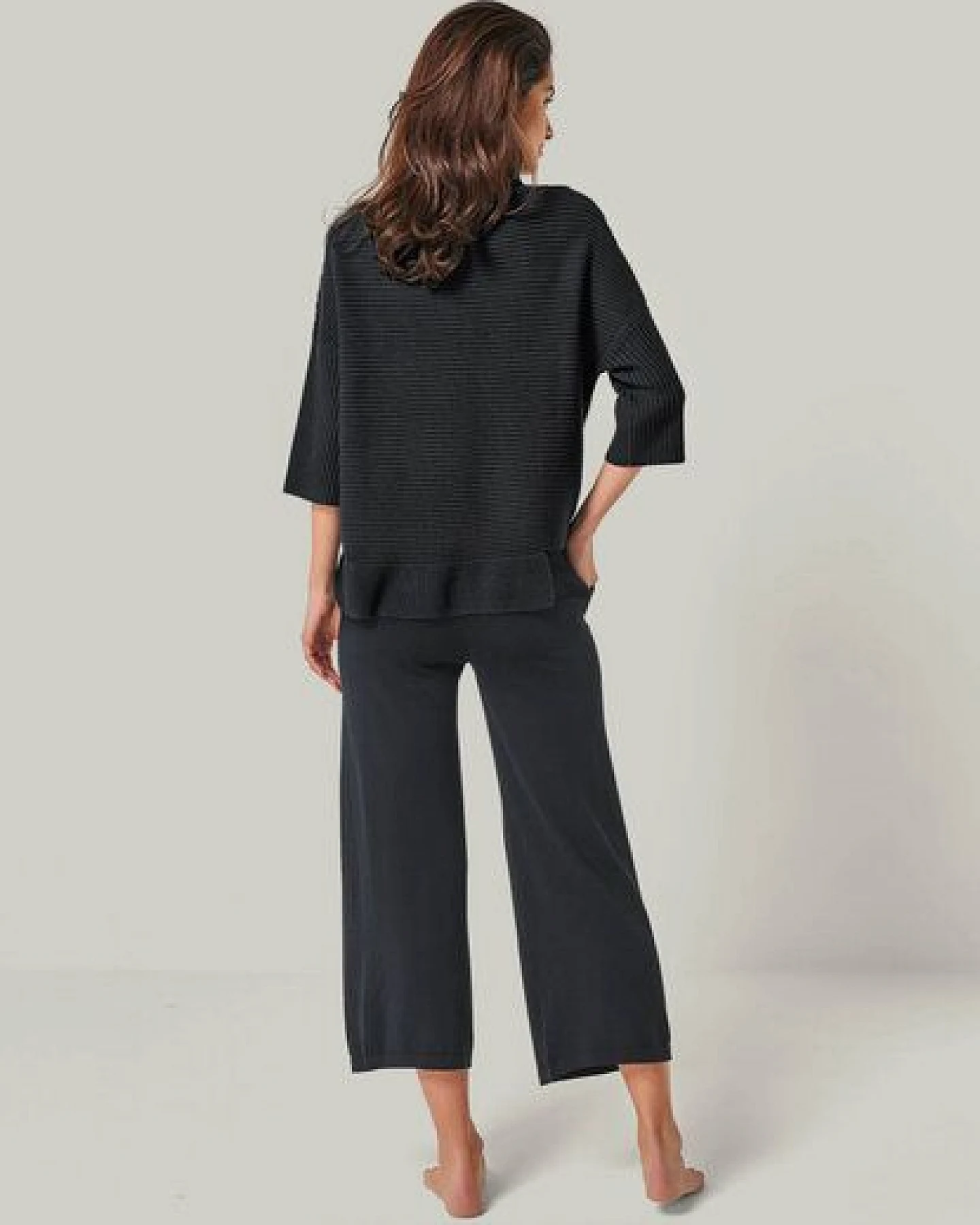 YOU LOOK PERFECT Merino Loungewear Set „Strickpullover Bailey & Strickhose Dana" – Ansicht 3