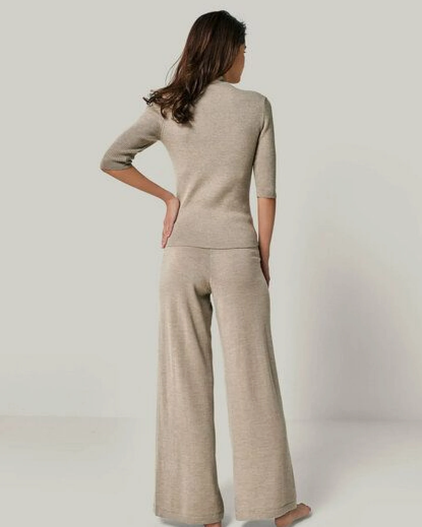 YOU LOOK PERFECT Merino Loungewear Set „Strickpullover Daria & Strickhose Bailey" – Ansicht 3