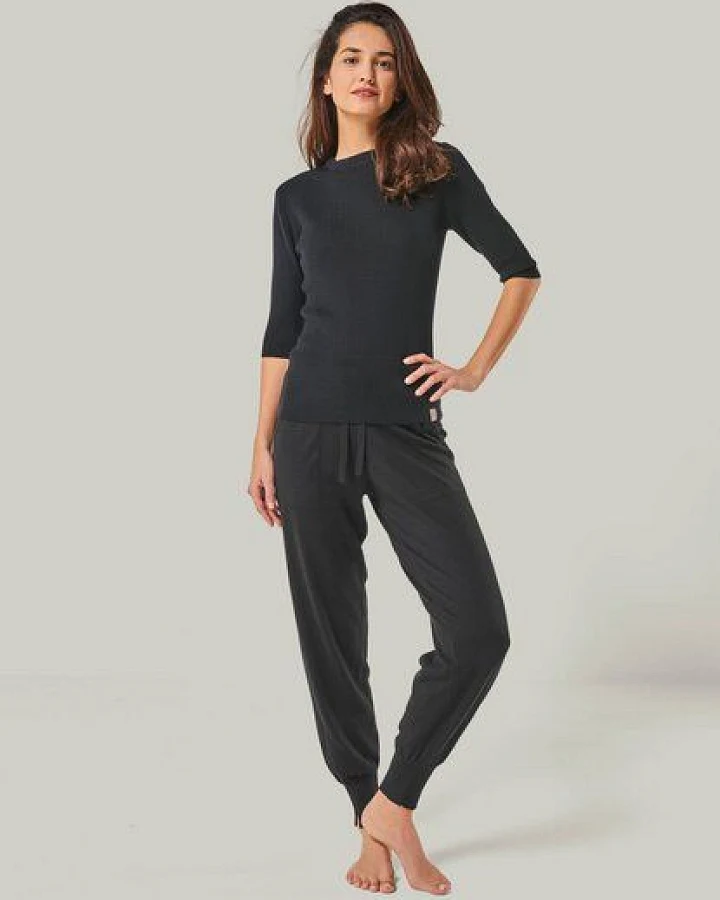 YOU LOOK PERFECT Merino Loungewear Set „Strickpullover Daria & Strickhose Bella"