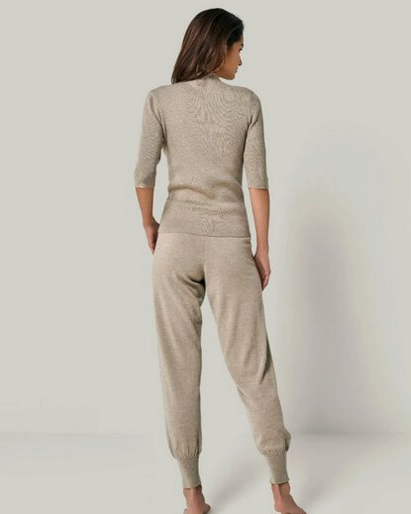 YOU LOOK PERFECT Merino Loungewear Set „Strickpullover Daria & Strickhose Bella" – Ansicht 3