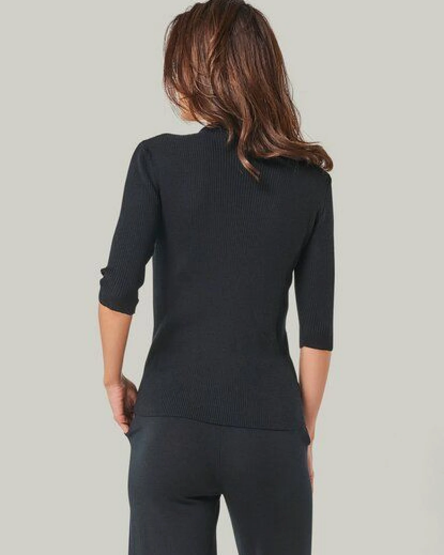 YOU LOOK PERFECT 100% Merino Halbarm-Strickpullover "Daria" – Ansicht 4