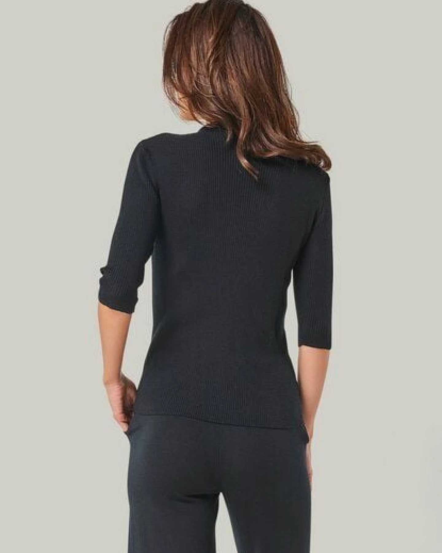 YOU LOOK PERFECT 100% Merino Halbarm-Strickpullover "Daria" – Ansicht 4