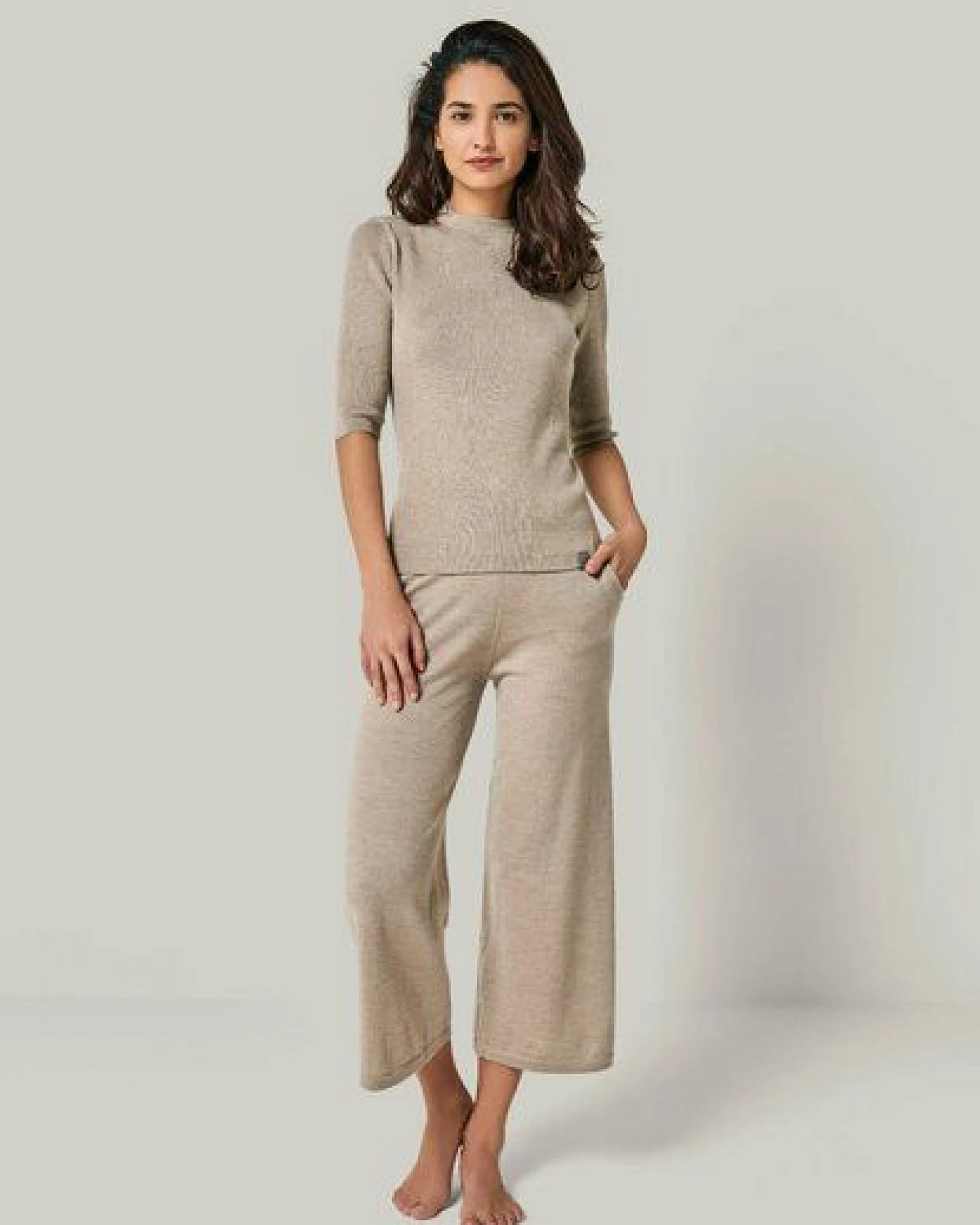 YOU LOOK PERFECT 100% Merino Halbarm-Strickpullover "Daria" – Ansicht 3