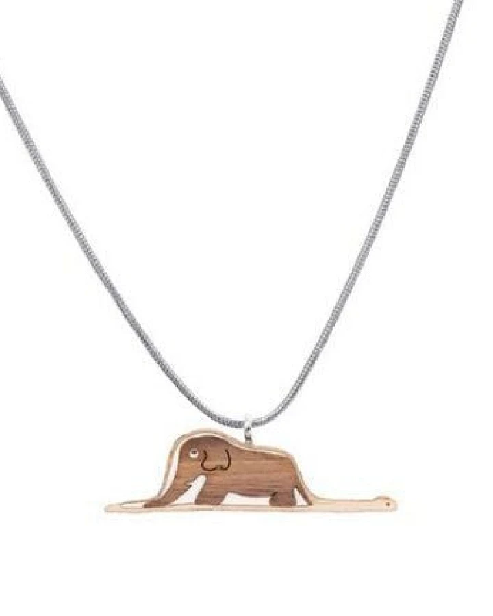 BeWooden Holzanhänger Elefant in der Riesenschlange