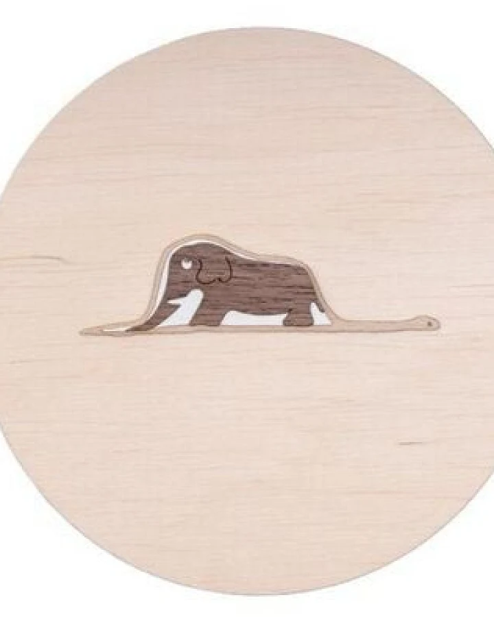 BeWooden Holzdekoration Elefant in der Riesenschlange