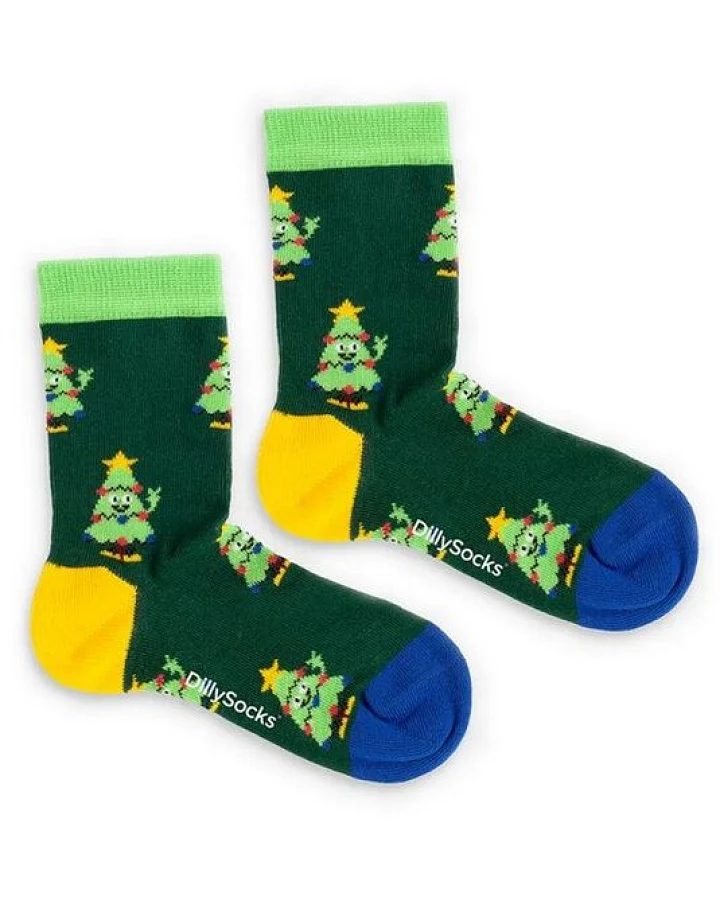 DillySocks Kindersocken Lil Happy Tree aus Biobaumwoll-Mix