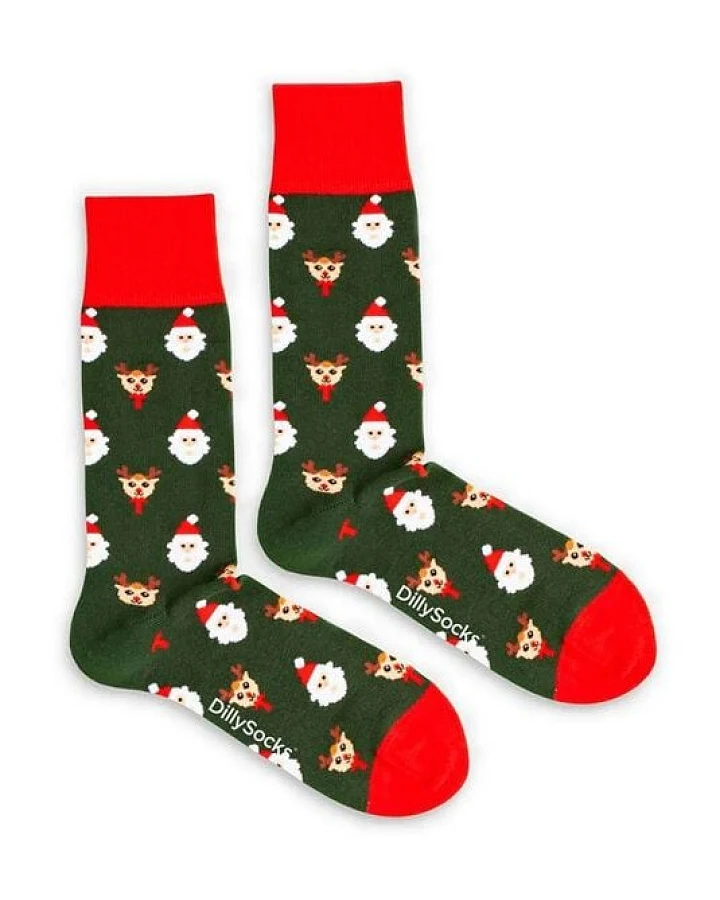 DillySocks Socken Rudolph in the Forest aus Biobaumwoll-Mix