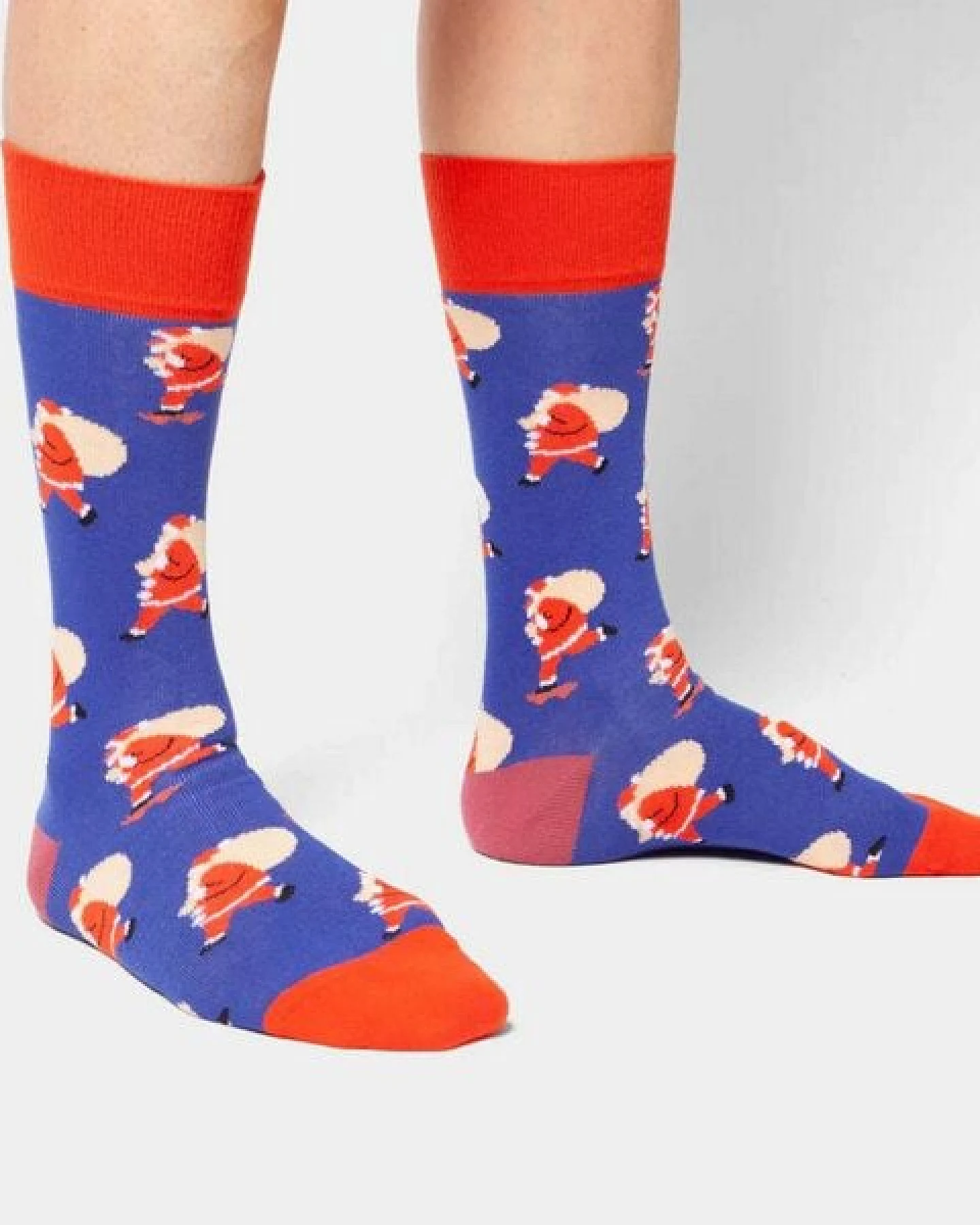 DillySocks Socken Hurry Up Santa aus Biobaumwoll-Mix – Ansicht 3