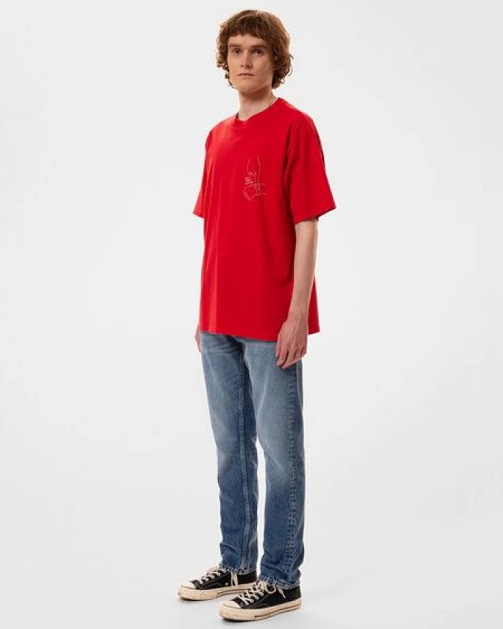 Nudie Jeans T-Shirt Koffe Future Tee - aus Bio-Baumwolle