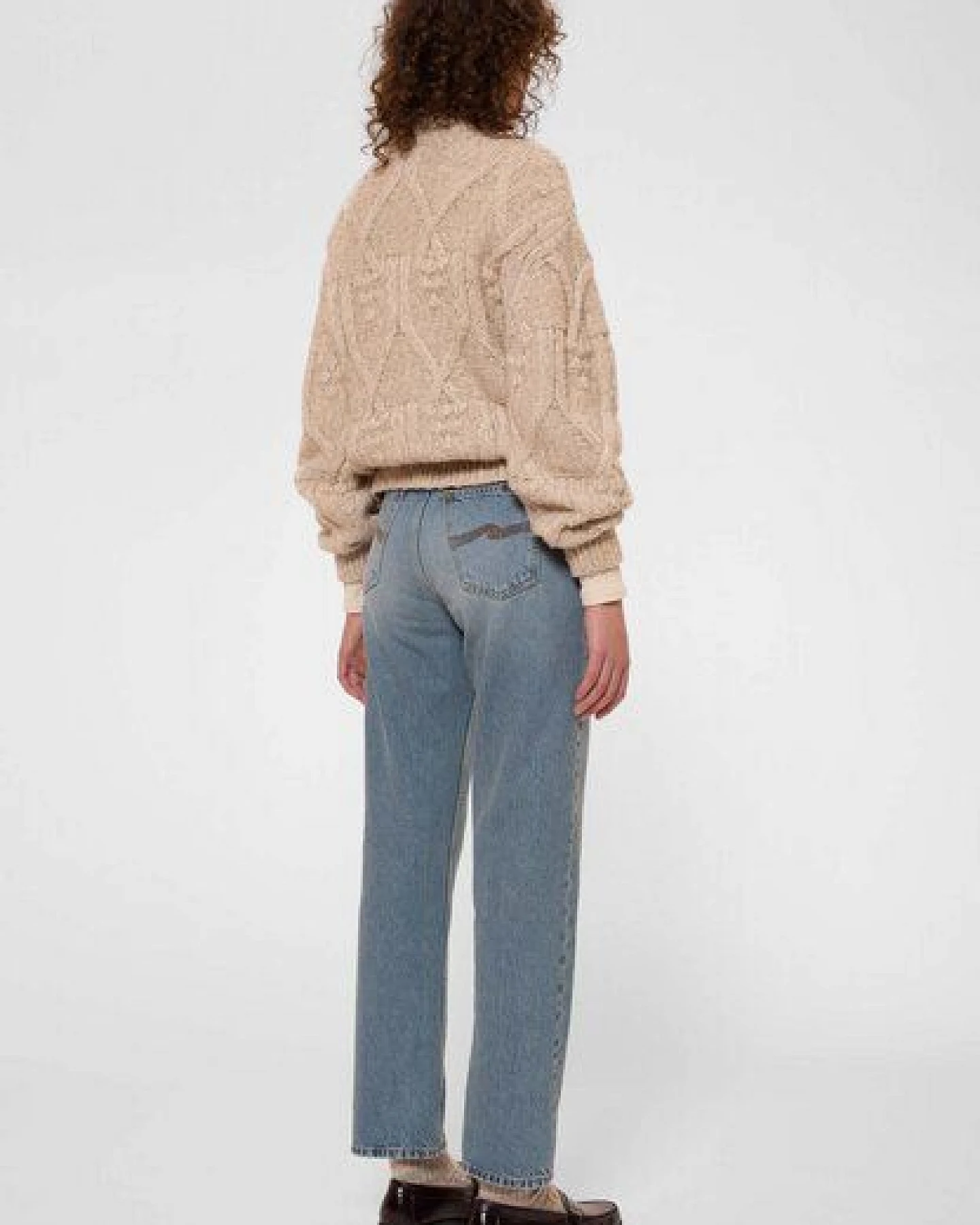 Nudie Jeans Strickpullover Elsa Cable Knit - aus Wollmix – Ansicht 2
