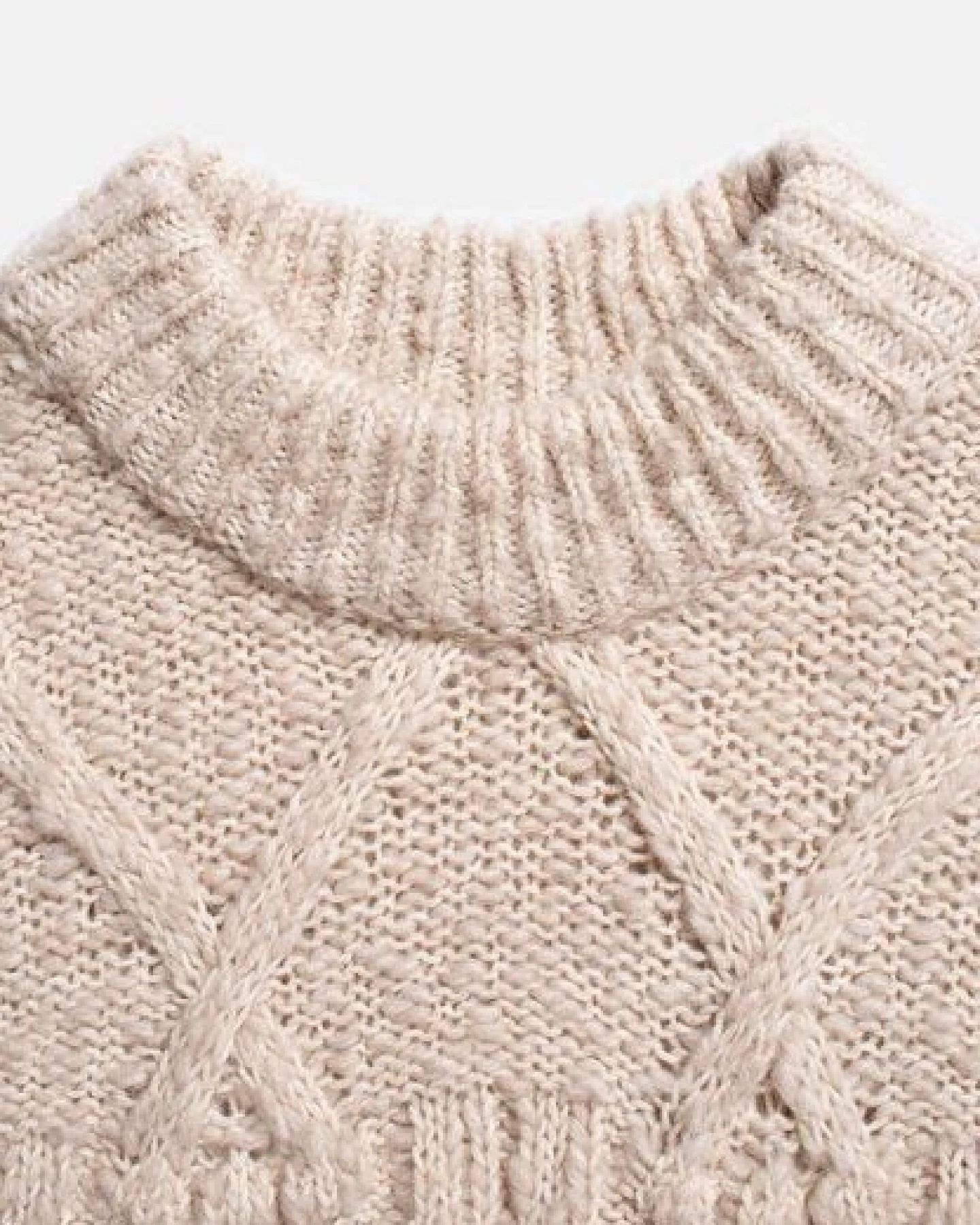Nudie Jeans Strickpullover Elsa Cable Knit - aus Wollmix – Ansicht 3