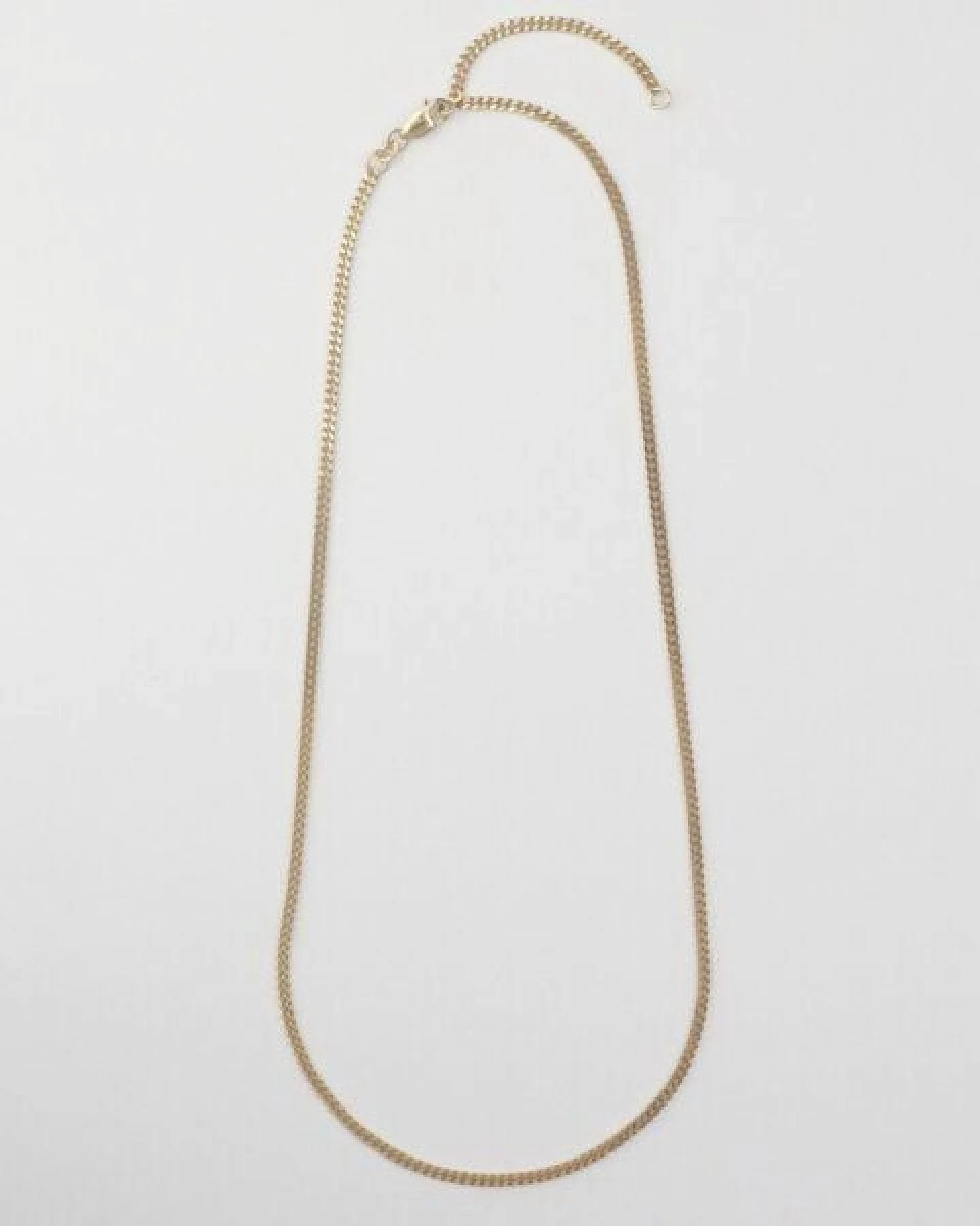 BELLYBIRD Jewellery PANZERKETTE - zarte Flachpanzerkette, längenverstellbar, 925 Silber vergoldet – Ansicht 3