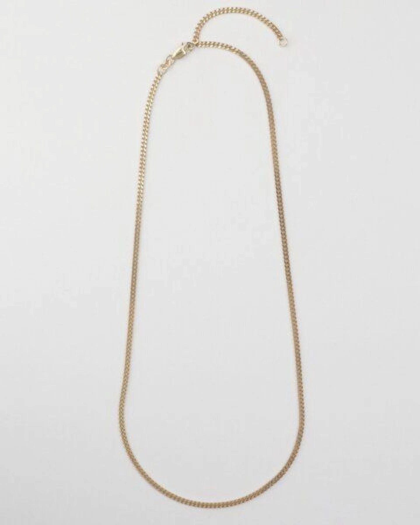 BELLYBIRD Jewellery PANZERKETTE - zarte Flachpanzerkette, längenverstellbar, 925 Silber vergoldet – Ansicht 3