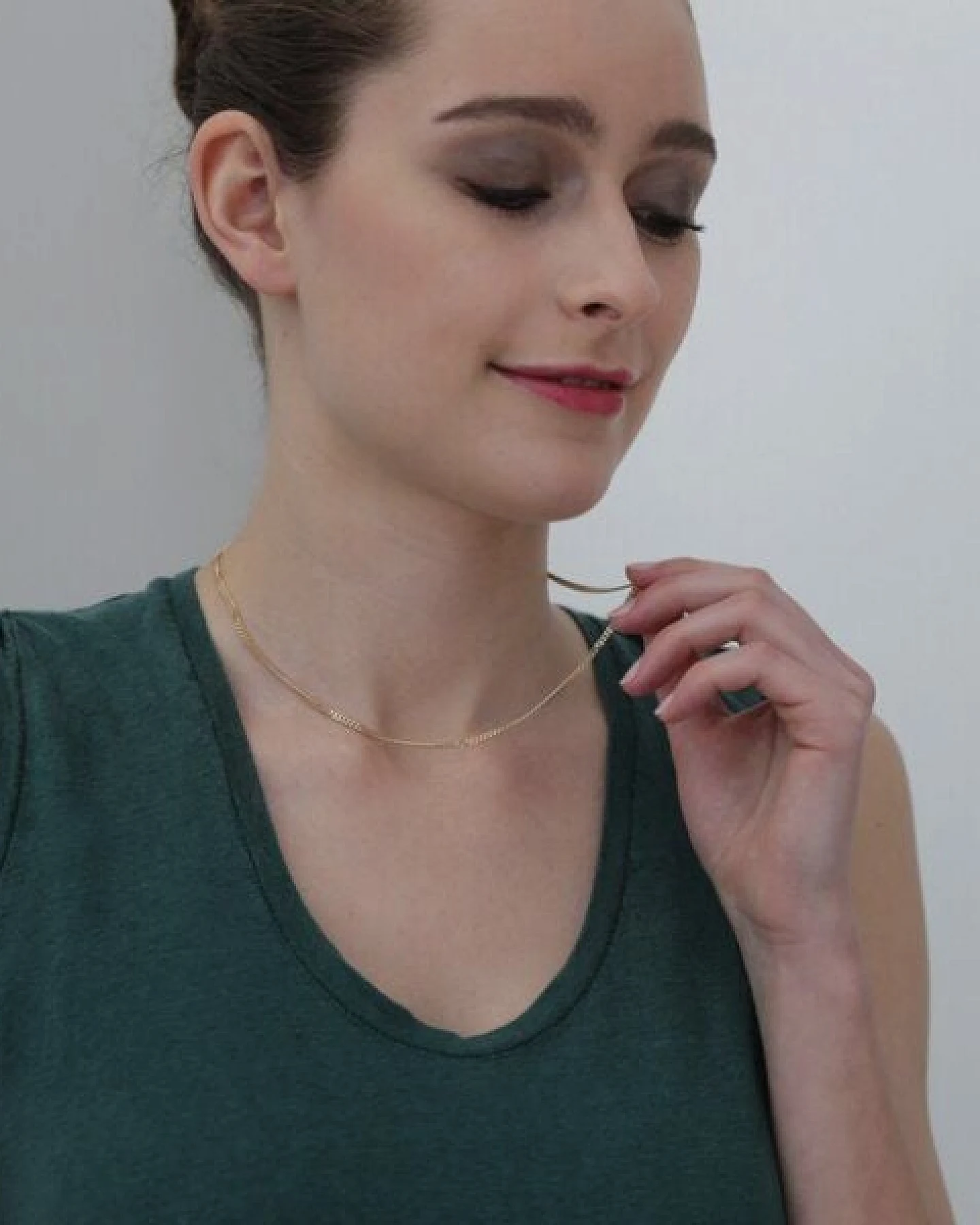 BELLYBIRD Jewellery PANZERKETTE - zarte Flachpanzerkette, längenverstellbar, 925 Silber vergoldet – Ansicht 4
