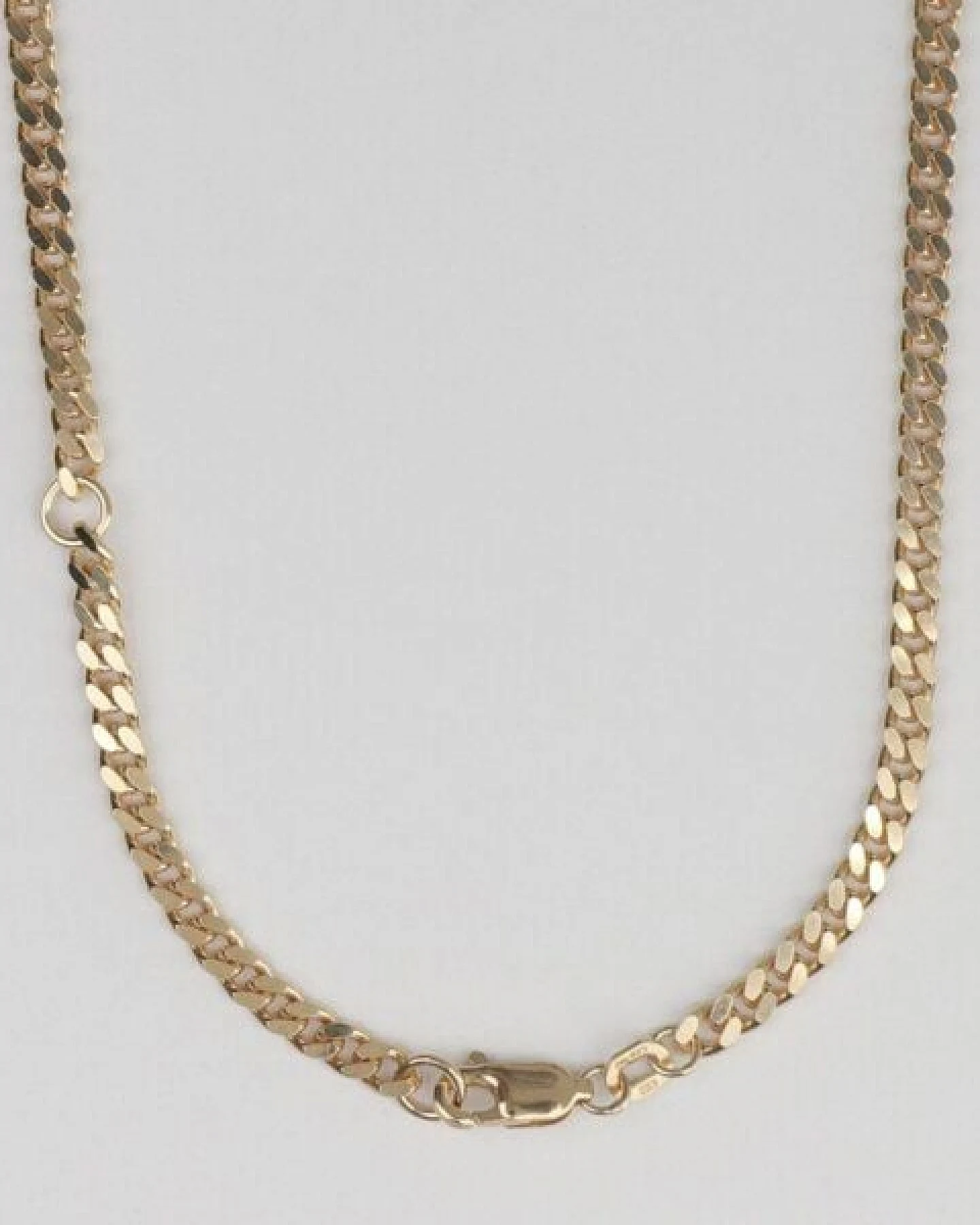 BELLYBIRD Jewellery PANZERKETTE - zarte Flachpanzerkette, längenverstellbar, 925 Silber vergoldet – Ansicht 3