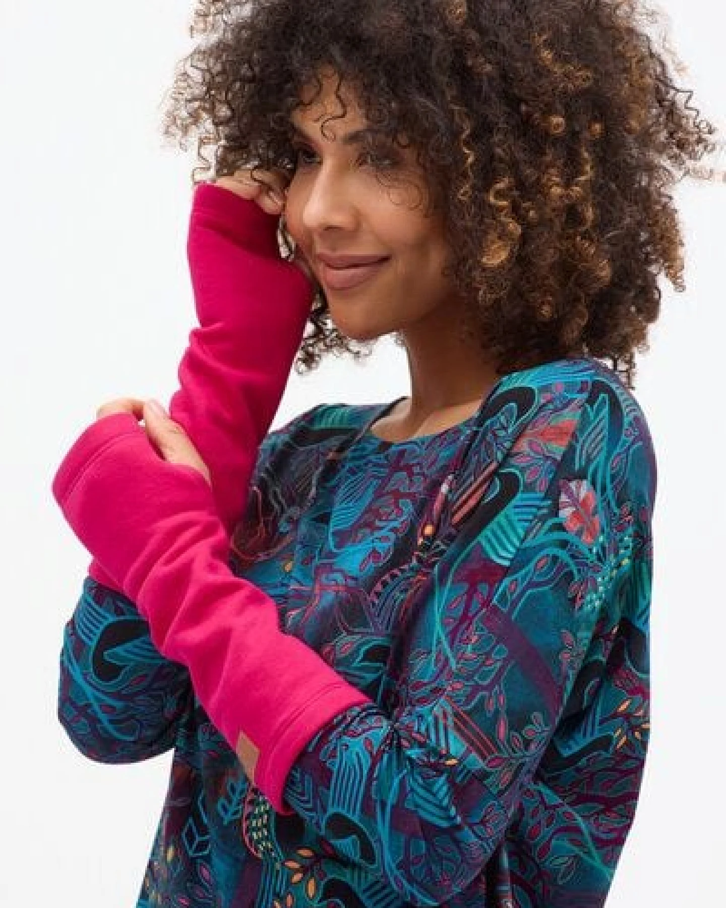 Handstulpen Puffy – Armstulpen aus Bio-Baumwolle – warm & bequem – glatt oder mit KOKOworld-Print – fair & nachhaltig produziert in EU – Ansicht 4