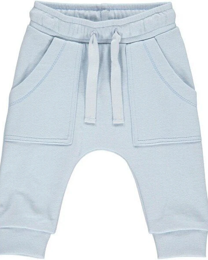 Fred's World by Green Cotton "Green Cotton" Sweat-Hose hellblau