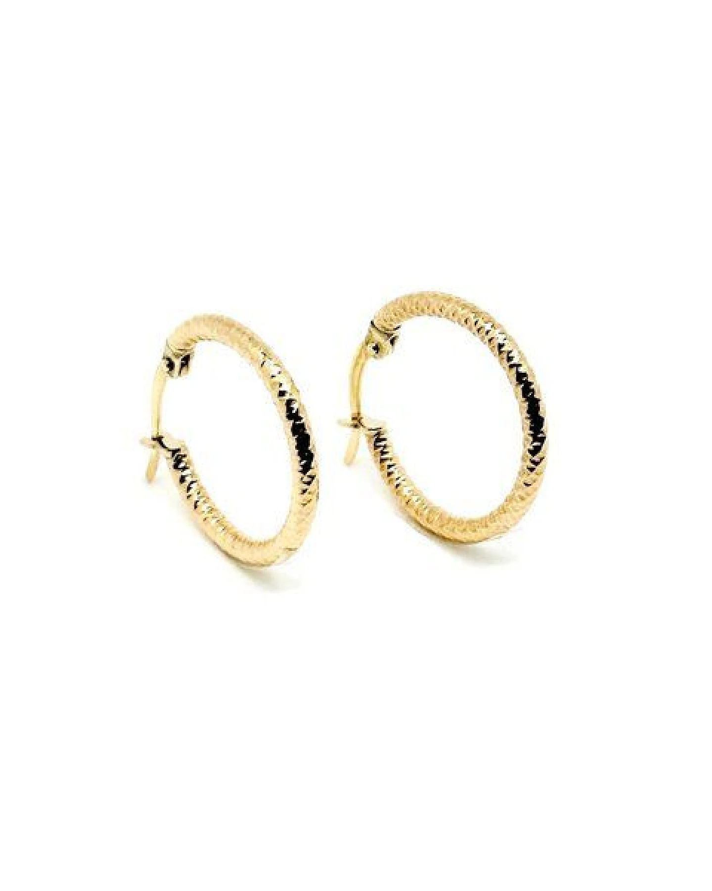 MOANINA Ohrringe Bari Hoops - 375 Massivgold – Ansicht 2