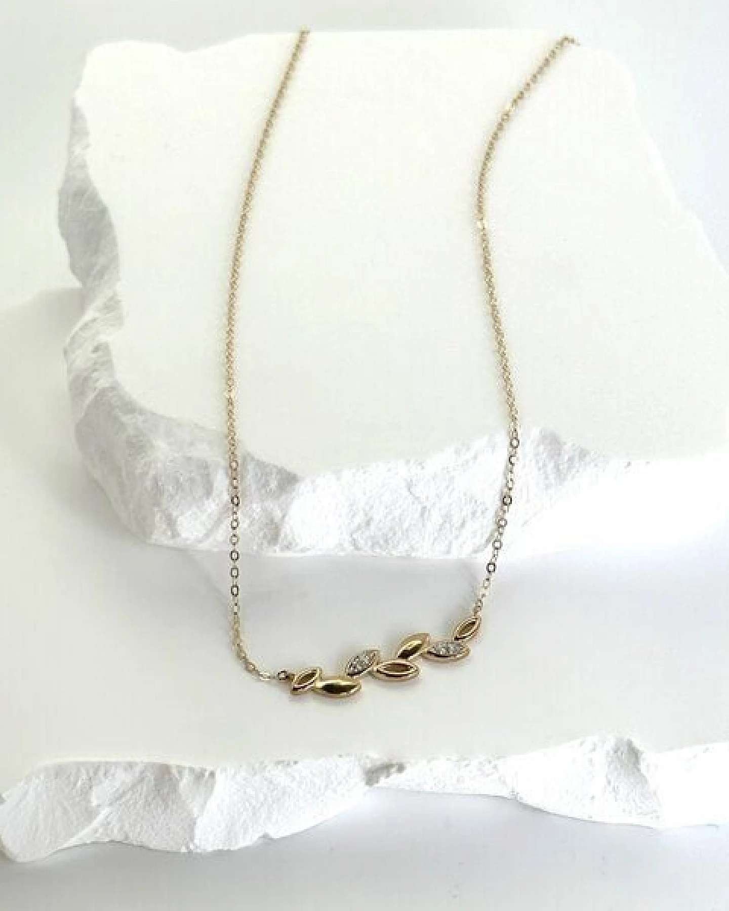 MOANINA Kette Sicilia - 375 Massivgold – Ansicht 2