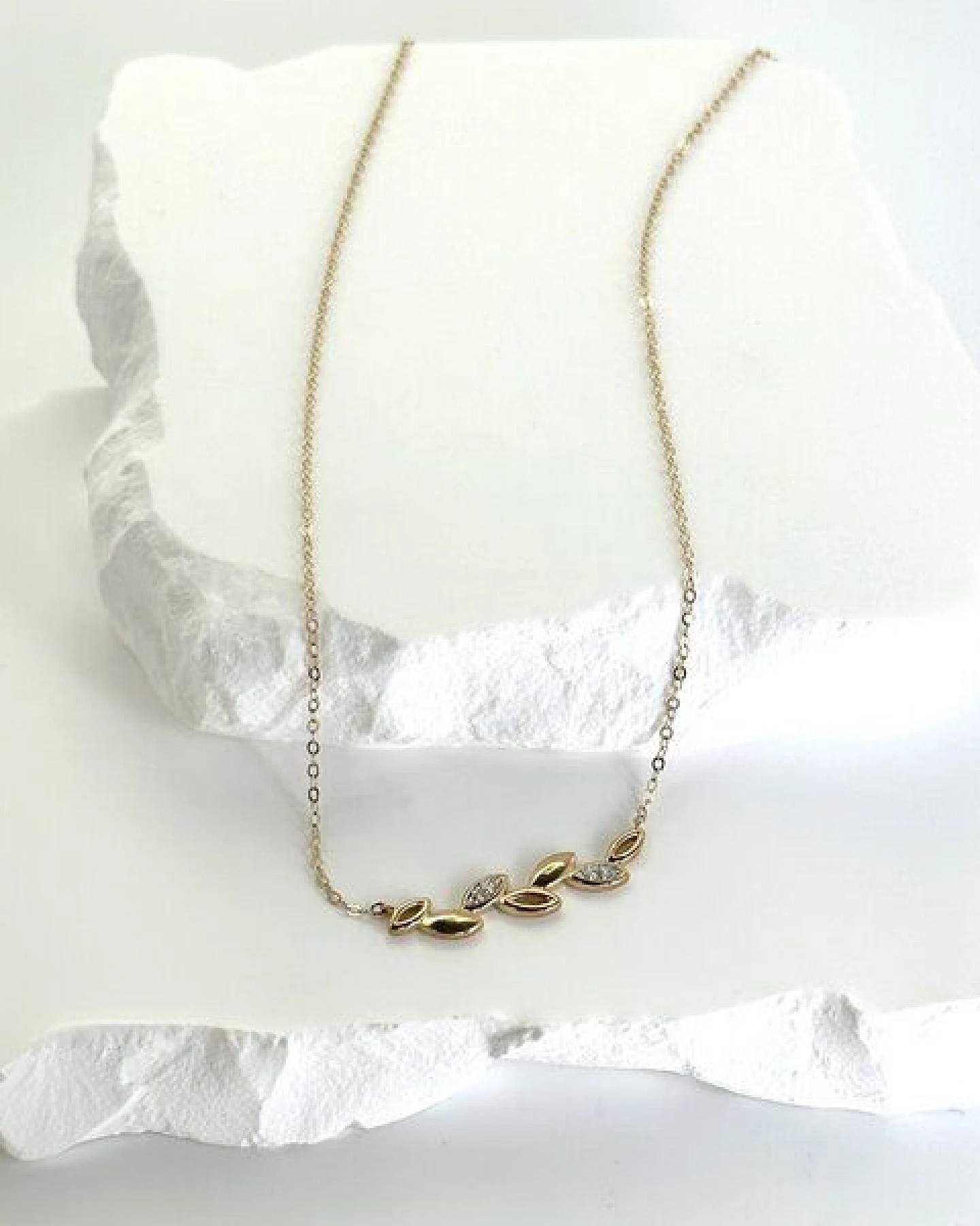 MOANINA Kette Sicilia - 375 Massivgold – Ansicht 2