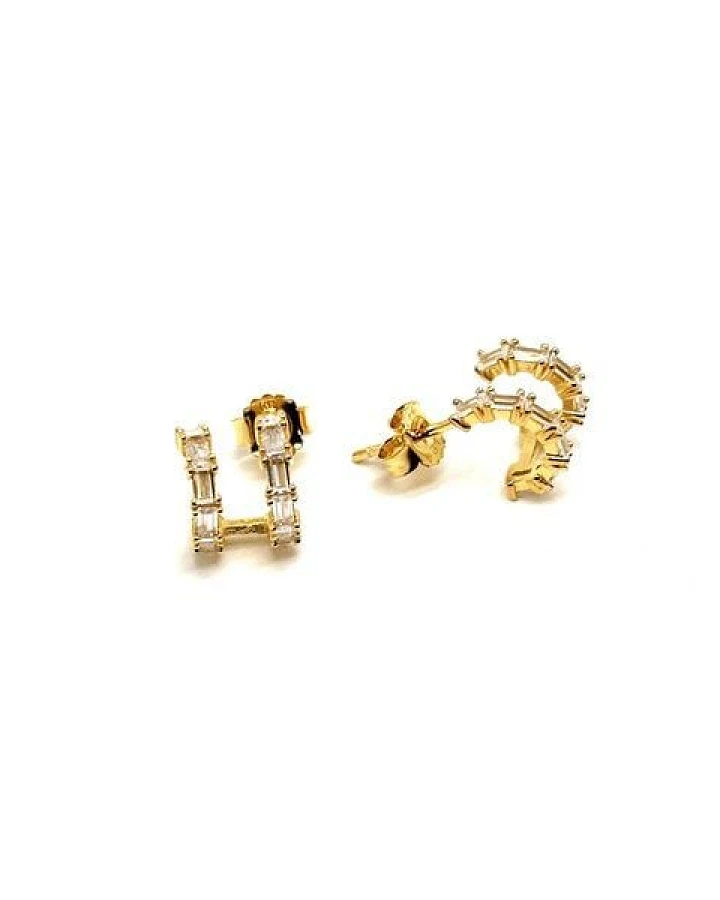 MOANINA Ohrringe Mira - 925 Silber/18k Gold Vermeil