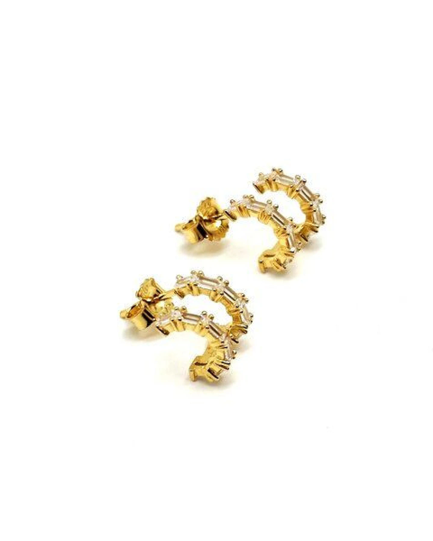 MOANINA Ohrringe Mira - 925 Silber/18k Gold Vermeil – Ansicht 2
