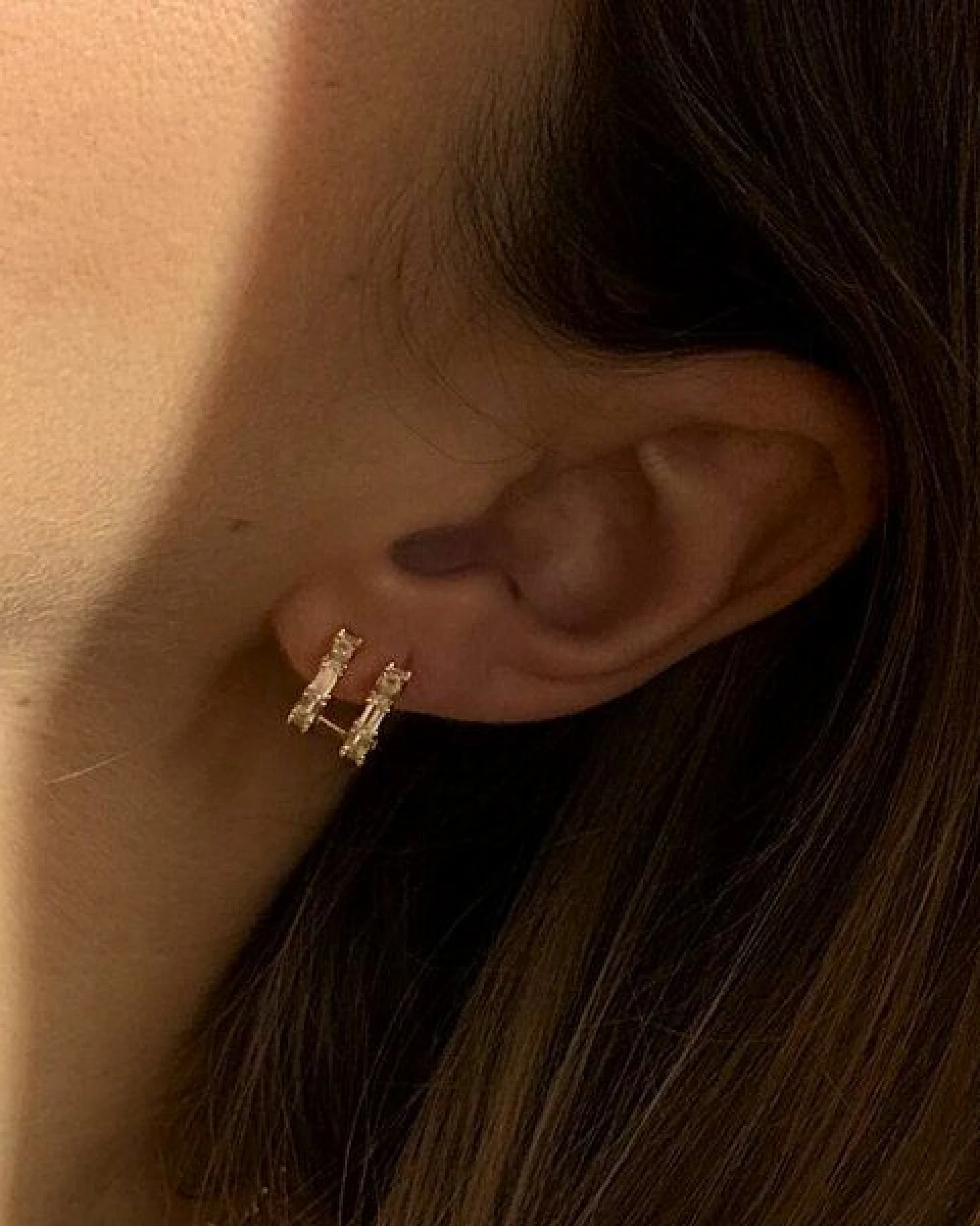 MOANINA Ohrringe Mira - 925 Silber/18k Gold Vermeil – Ansicht 4