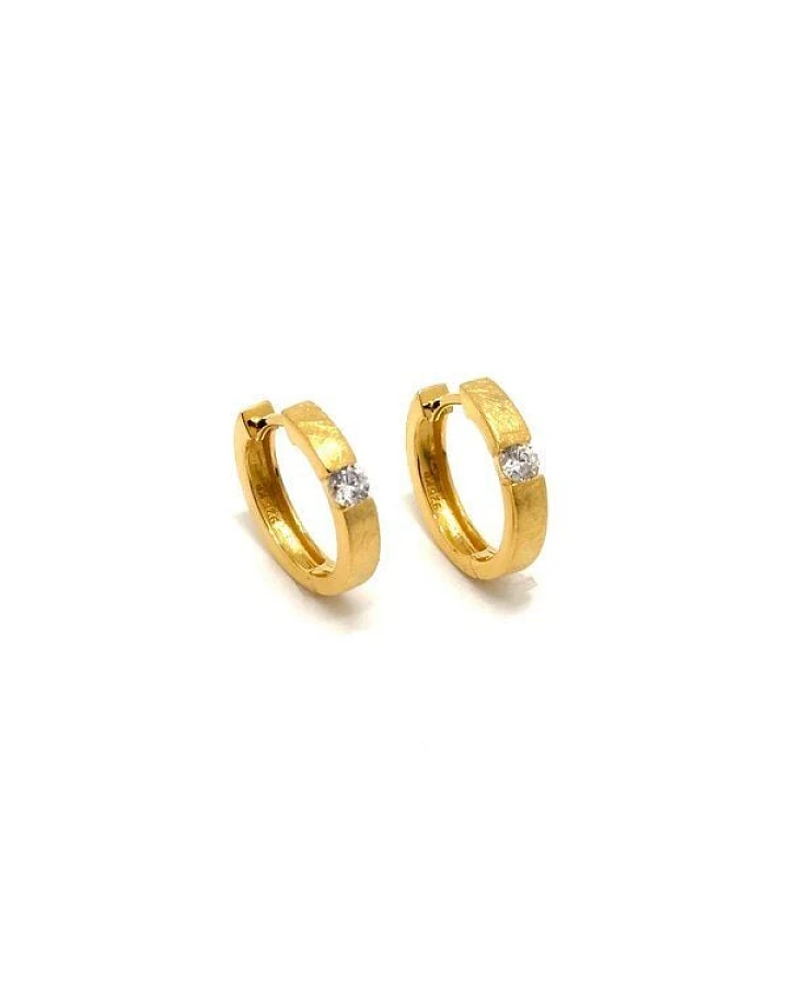 MOANINA Ohrringe Loano Hoops - 925 Silber/18k Gold Vermeil