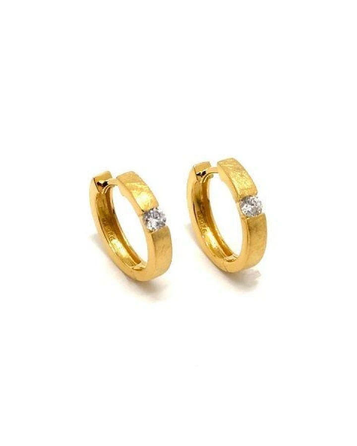 MOANINA Ohrringe Loano Hoops - 925 Silber/18k Gold Vermeil