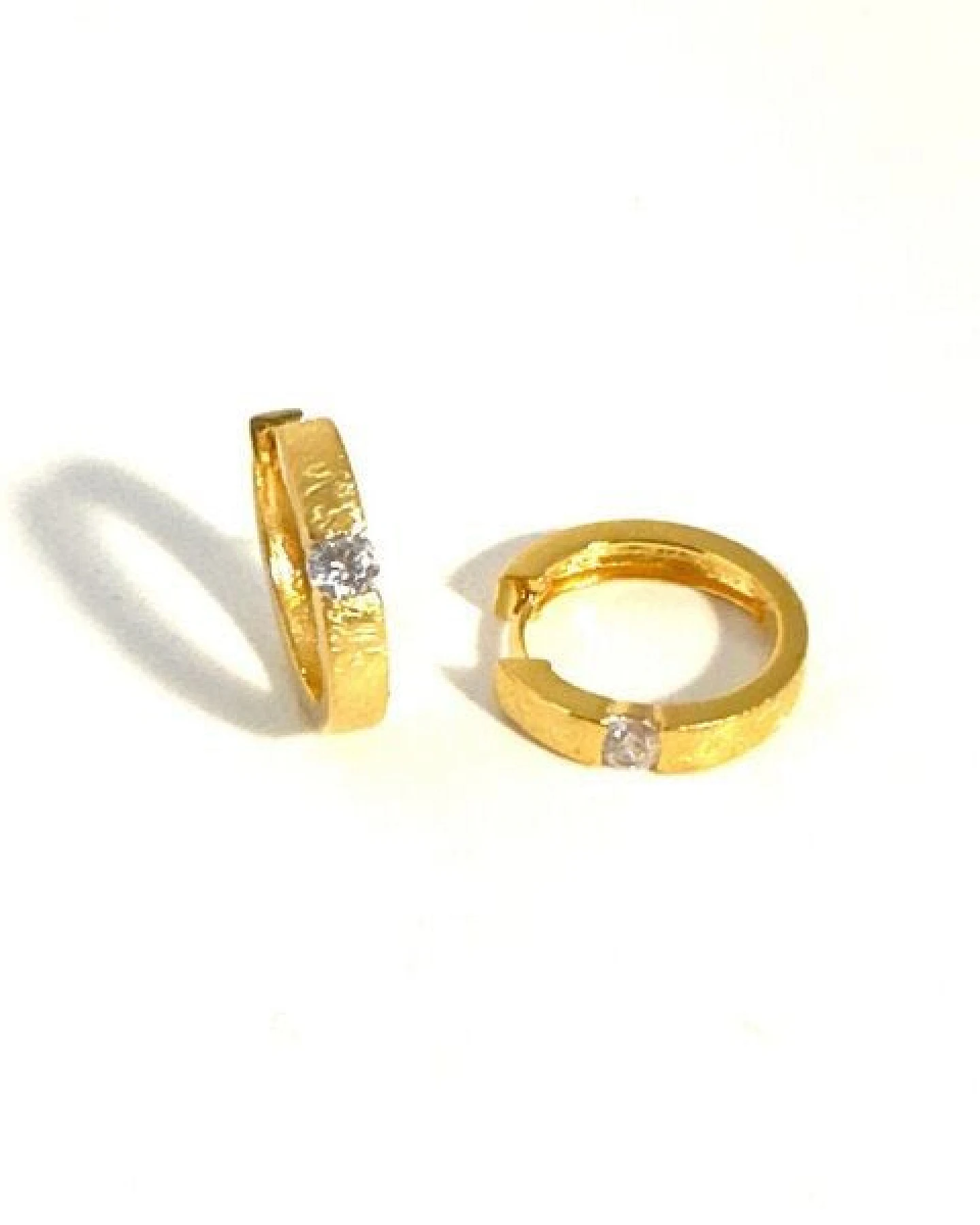 MOANINA Ohrringe Loano Hoops - 925 Silber/18k Gold Vermeil – Ansicht 3
