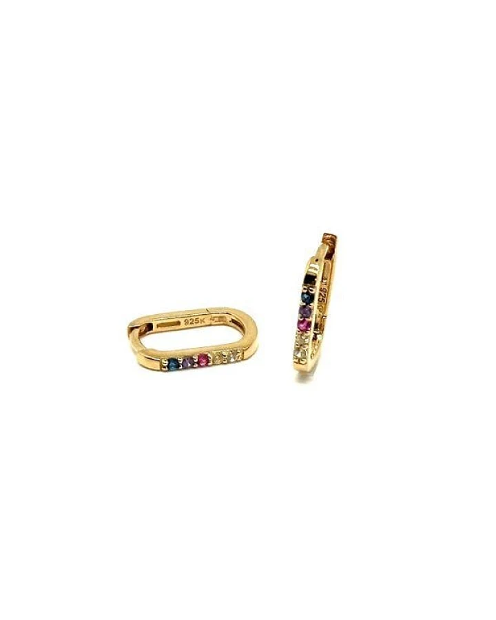 MOANINA Ohrringe Barletta - 925 Silber/18k Gold Vermeil