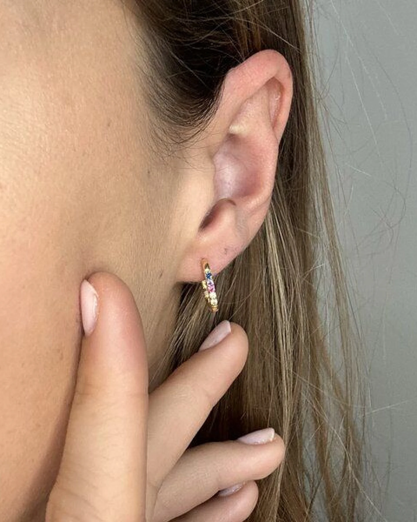 MOANINA Ohrringe Barletta - 925 Silber/18k Gold Vermeil – Ansicht 2