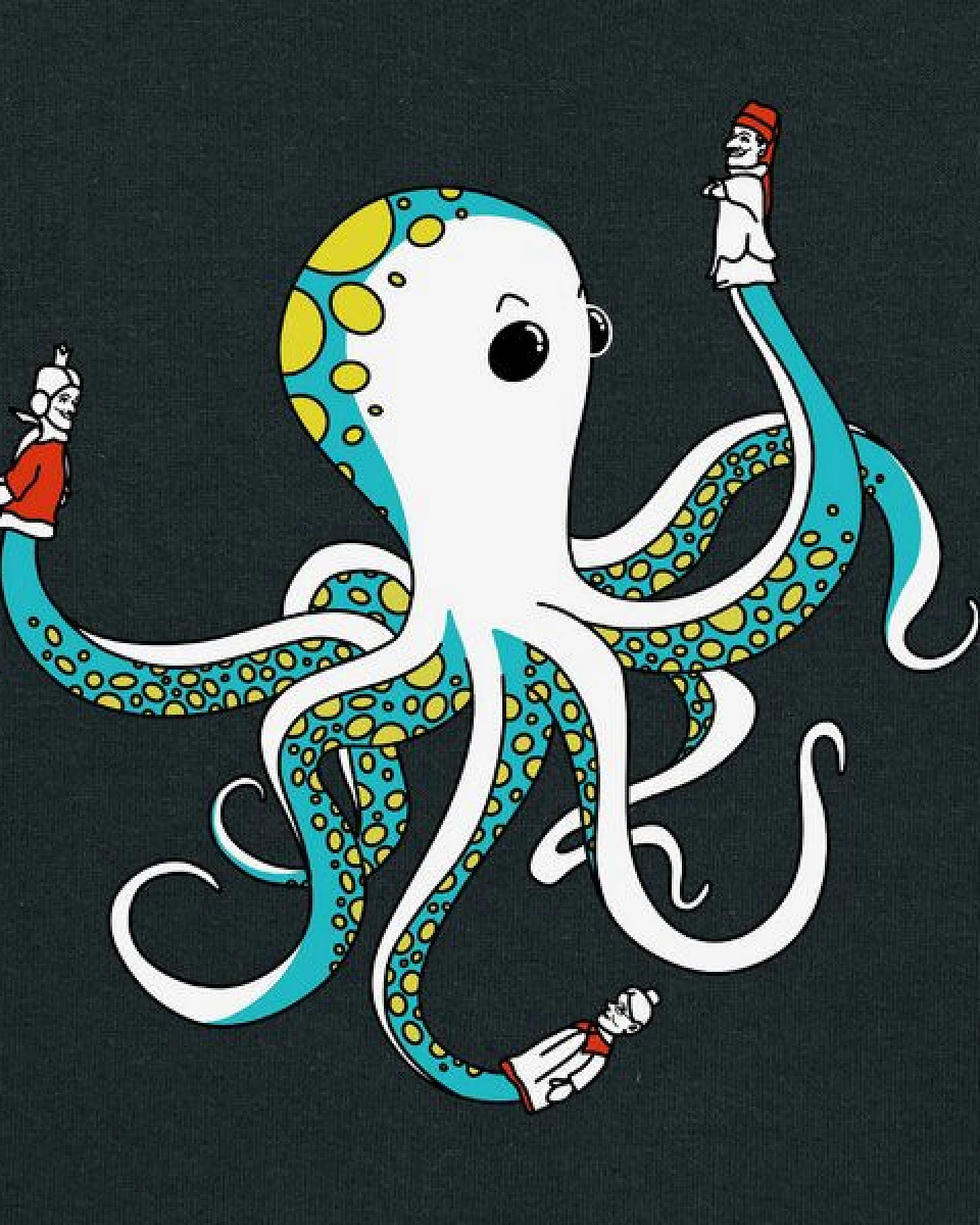 Spangeltangel Kinder-Sweatshirt "Oktopus", bedruckt, – Ansicht 2