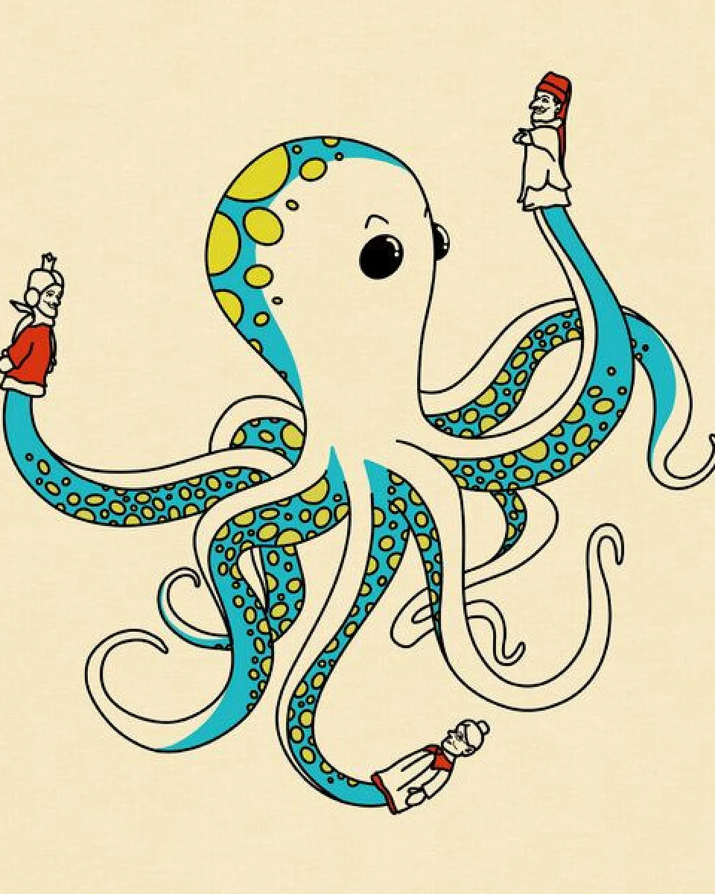 Spangeltangel Kinder-Sweatshirt "Oktopus", bedruckt, – Ansicht 2