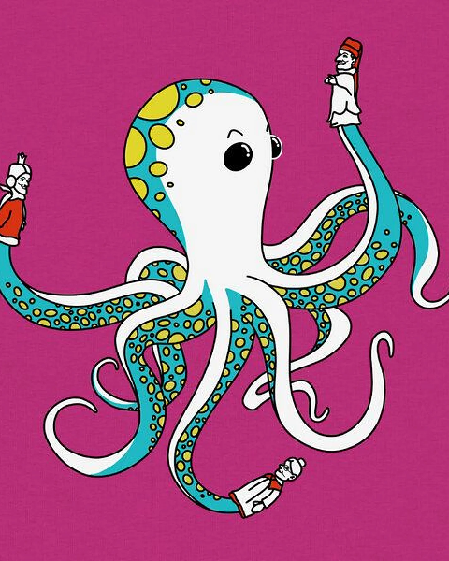 Spangeltangel Kinder-Sweatshirt "Oktopus", bedruckt, – Ansicht 2