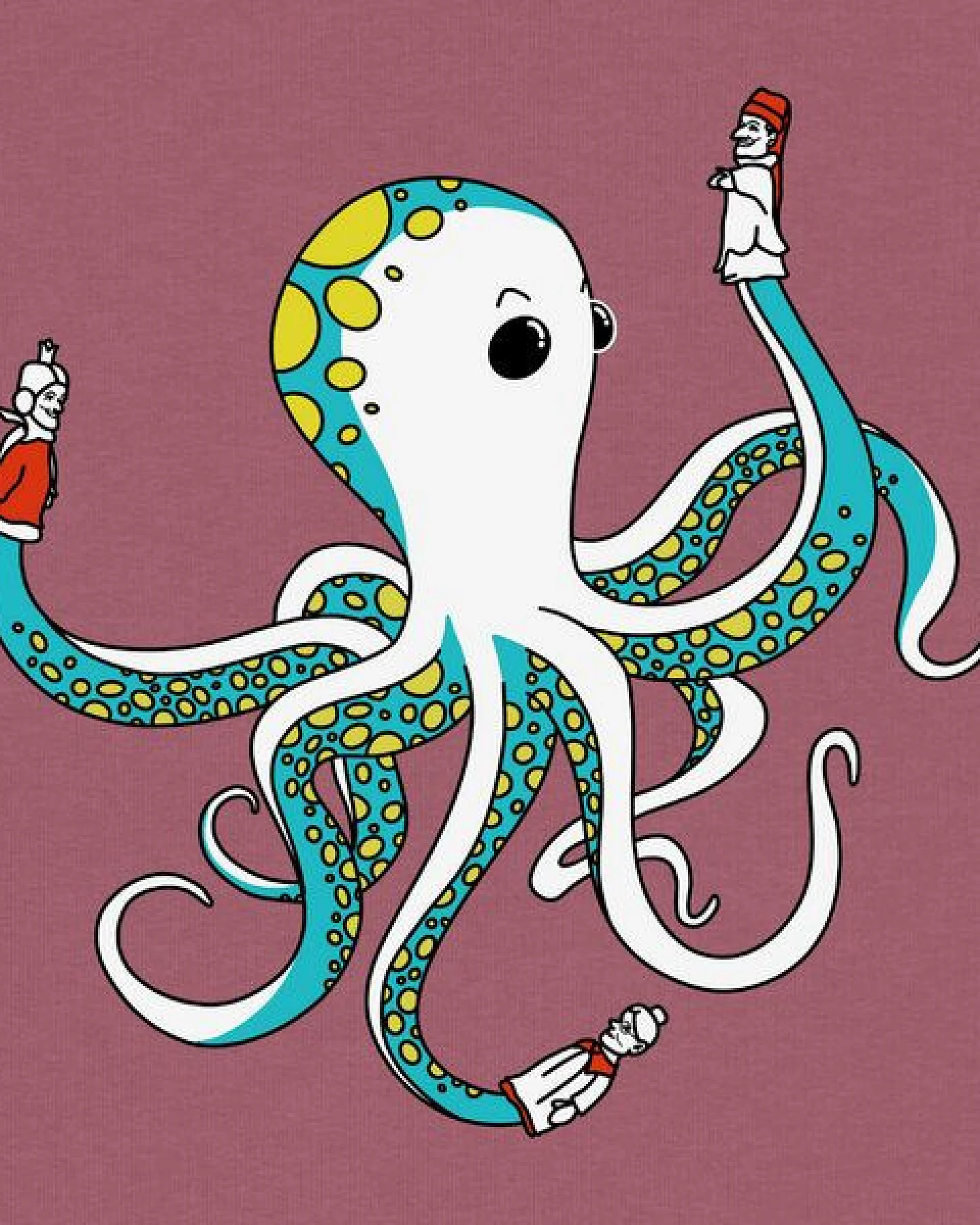 Spangeltangel Kinder-Sweatshirt "Oktopus", bedruckt, – Ansicht 2