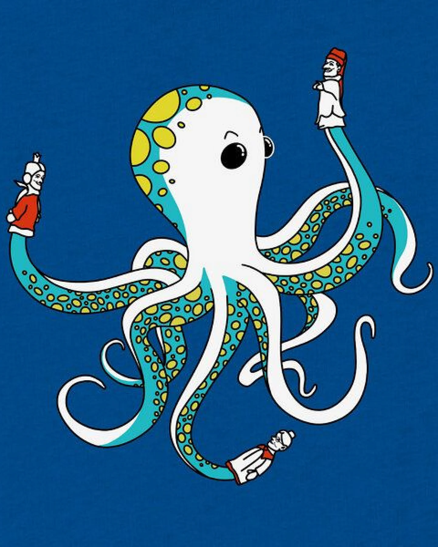 Spangeltangel Kinder-Sweatshirt "Oktopus", bedruckt, – Ansicht 2