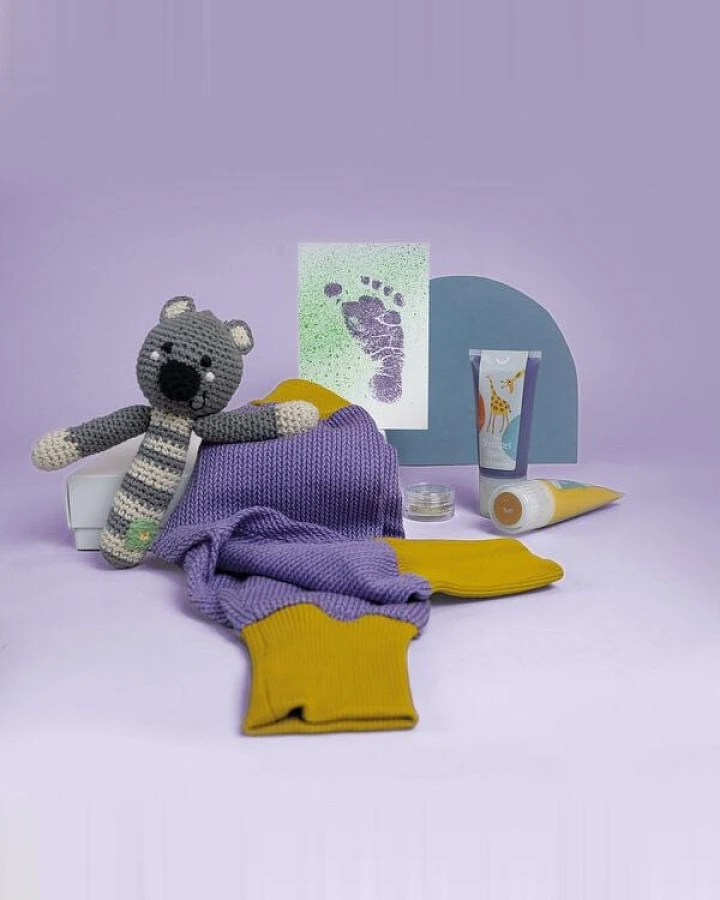 KINDACUTE Baby Fußabdrücke & Erinnerungen zur Geburt schenken: Babybox Viva La Vida