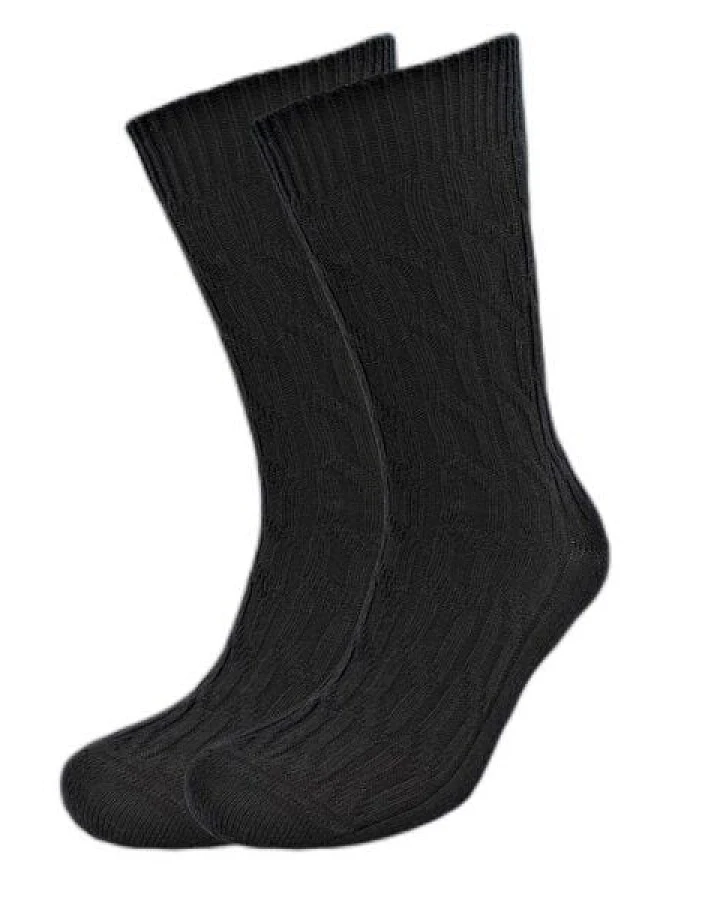 BLS Organic 2er Pack Jaquard Design GOTS zertifizierte Bio-wolle Damen Socken