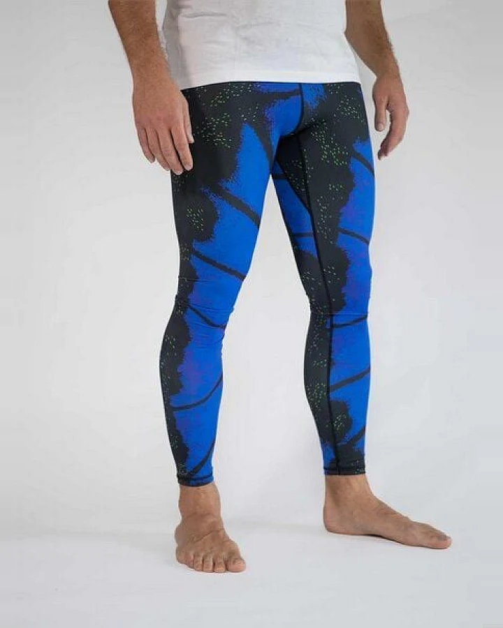 Arctic Flamingo Bunte Sport-Leggings für Herren aus ECONYL® regeneriertem Nylon