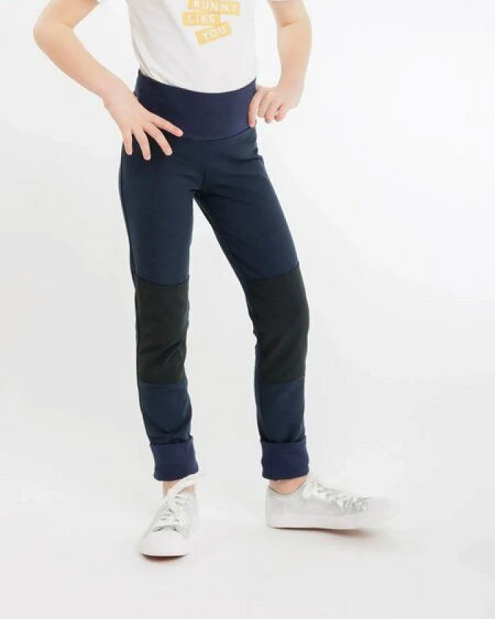 Babbily Verstellbare Thermo Leggings aus Bio-Baumwolle mit robustem Knie