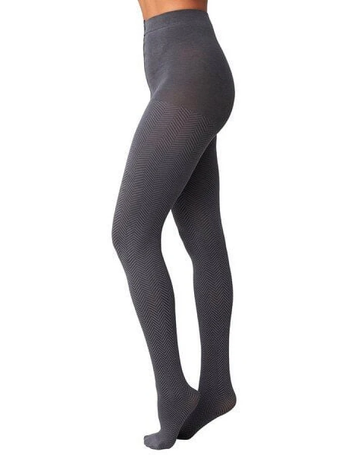 Swedish Stockings Strumpfhose Hedda Fischgrät aus Bio-Baumwolle